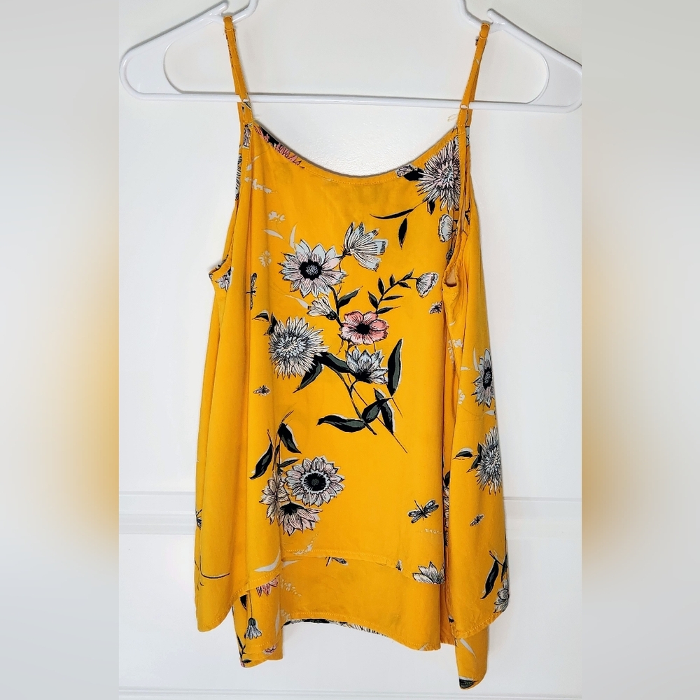 Old Navy Girls Tiered Floral-Print Cami with adjustable spaghetti Straps (XL-14)